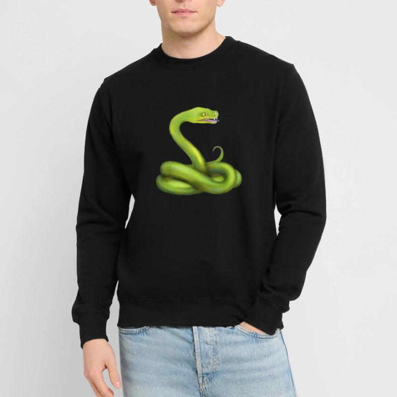 L’animal de la jungle du serpent python vert Sweat-shirt Unisexe
