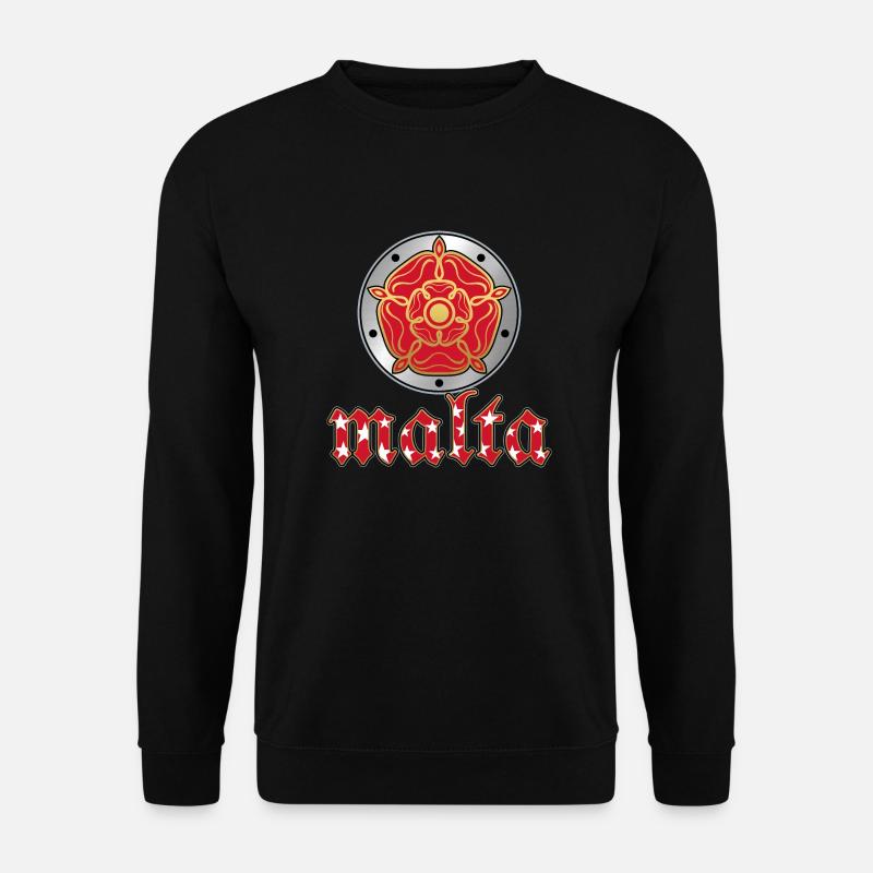 BOUCLIER MÉTALLIQUE DE MALTE - Sweat-shirt Unisexe - noir