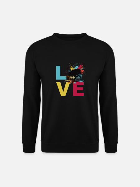 Love Hockey - Unisex Pullover - Schwarz