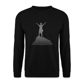 Footballer Design - Unisex Sweatshirt - black - Front - Alina (178cm) & Michal (187cm)