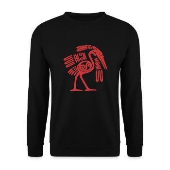 mexican bird - Unisex Pullover - Schwarz - Vorne - Alina (178cm) & Michal (187cm)