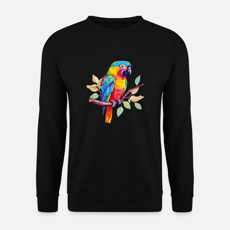 Hacki le perroquet - Sweat-shirt Unisexe - noir