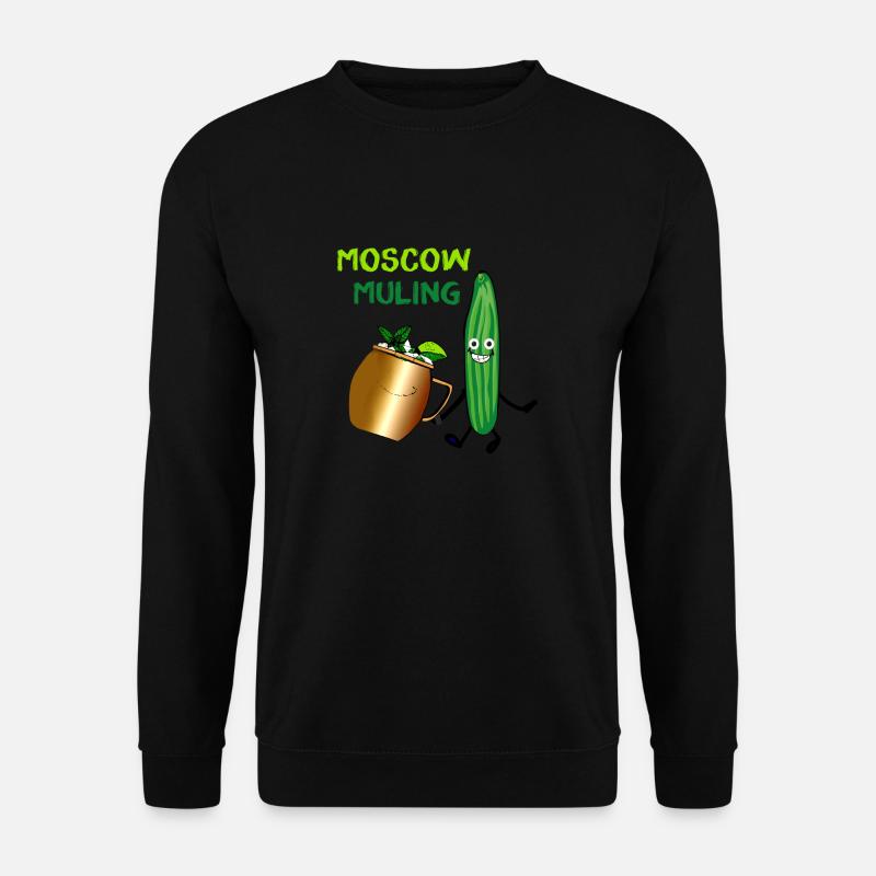 Moscow Mule,Cocktail,Cucumber,Party,Comic - Unisex Sweatshirt - black