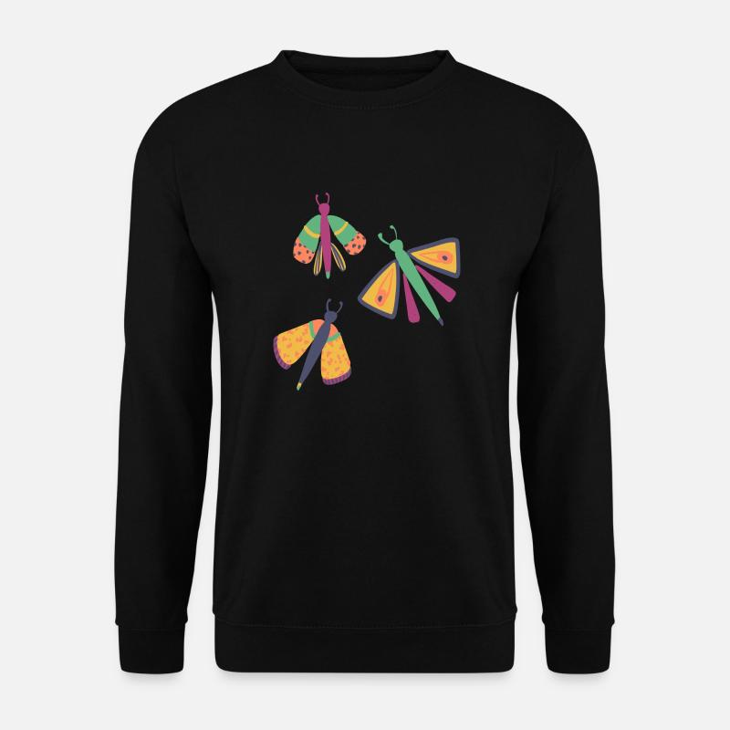 Glückliche Schmetterlinge - Unisex Pullover - Schwarz