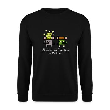Balance of Success - Unisex Sweatshirt - black - Front - Alina (178cm) & Michal (187cm)