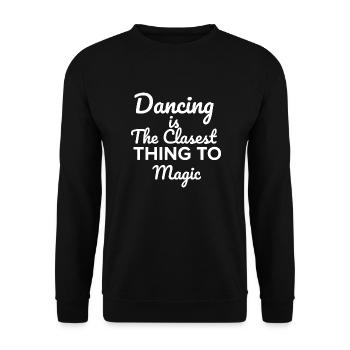 Dancing Dance Music - Unisex Sweatshirt - black - Front - Alina (178cm) & Michal (187cm)