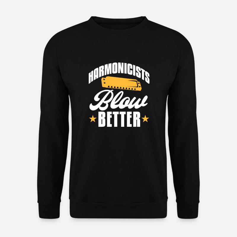 Les harmonicistes soufflent mieux - Sweat-shirt Unisexe - noir