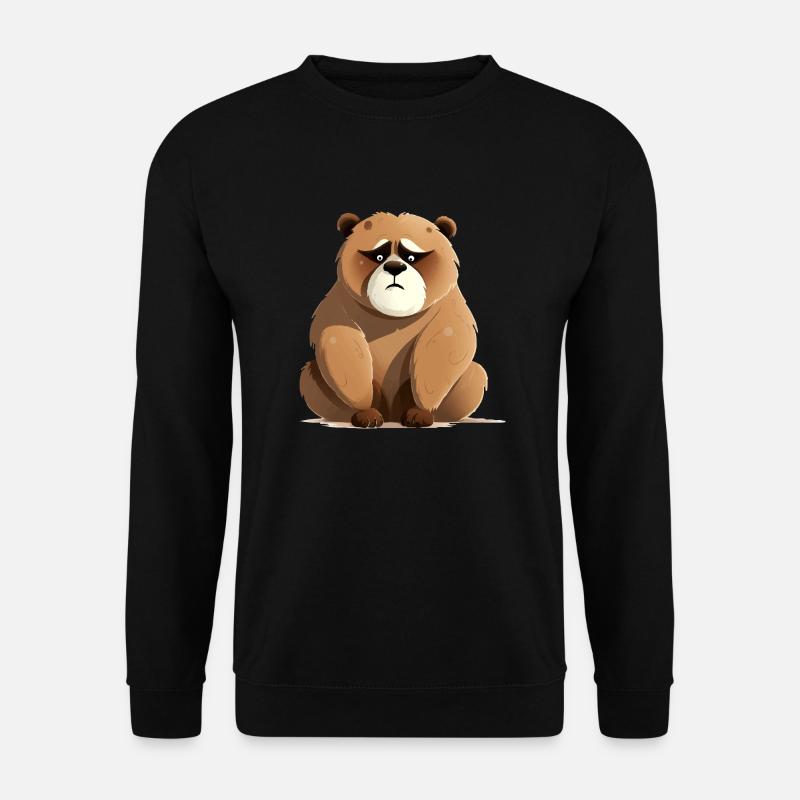 Bibi l'ours grognon - Sweat-shirt Unisexe - noir
