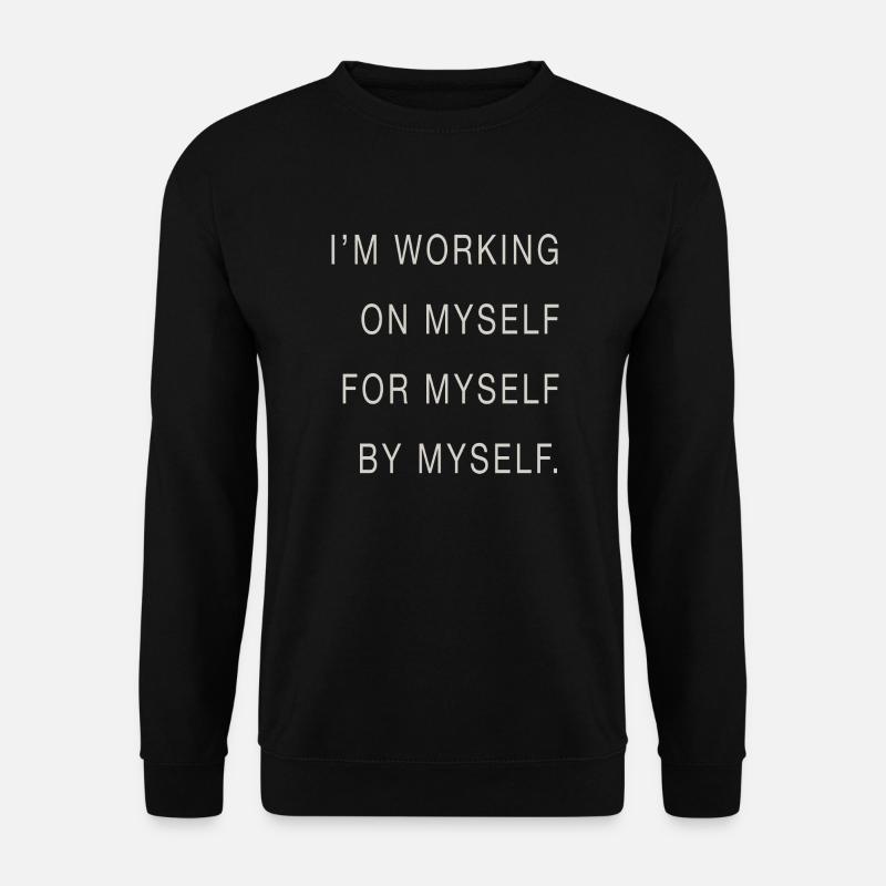 I m working - Unisex Pullover - Schwarz