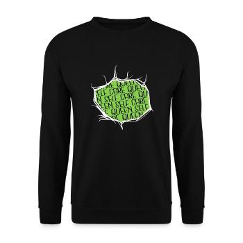 women rights abortion low joke blackhistory - Unisex Sweatshirt - black - Front - Alina (178cm) & Michal (187cm)