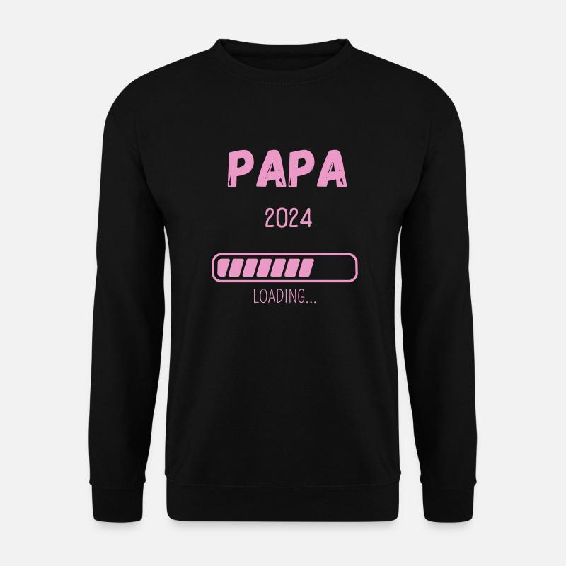 Papa 2024 Loading... - Unisex Pullover - Schwarz