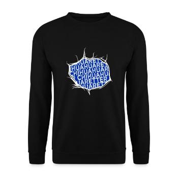 hund chihuahua bullterrier statement lustig zitat - Unisex Pullover - Schwarz - Vorne - Alina (178cm) & Michal (187cm)
