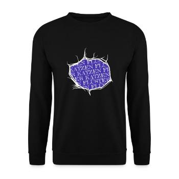 katze geschenk geburtstagsgeschenk falbkatze - Unisex Pullover - Schwarz - Vorne - Alina (178cm) & Michal (187cm)