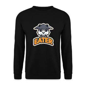Sushi Eater - Unisex Sweatshirt - black - Front - Alina (178cm) & Michal (187cm)