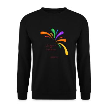 Spring 2 - Sweat-shirt Unisexe - noir - Devant - Alina (178cm) & Michal (187cm)