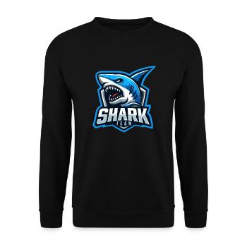 Shark Team - Unisex Sweatshirt - black - Front - Alina (178cm) & Michal (187cm)