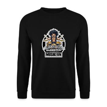 Drummer - Unisex Pullover - Schwarz - Vorne - Alina (178cm) & Michal (187cm)