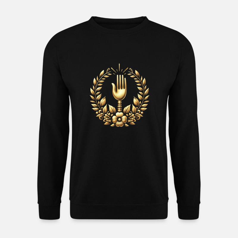 Gourmet Gabel Logo - Unisex Pullover - Schwarz
