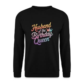Ehemann Ehegatte Familie Hochzeit - Unisex Pullover - Schwarz - Vorne - Alina (178cm) & Michal (187cm)