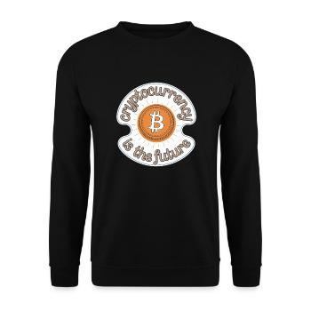 Cryptocurrency Is The Future 13 - Unisex Pullover - Schwarz - Vorne - Alina (178cm) & Michal (187cm)