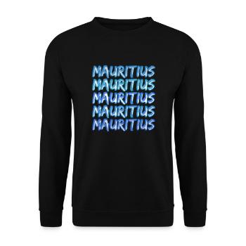 Gift for Mauritius - Unisex Sweatshirt - black - Front - Alina (178cm) & Michal (187cm)