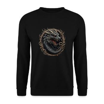 Kingdragon - Unisex Pullover - Schwarz - Vorne - Alina (178cm) & Michal (187cm)