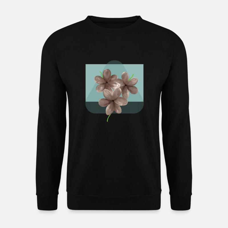 blumige Blumenblüte - Unisex Pullover - Schwarz