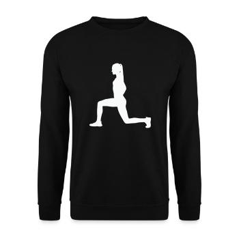 Fille de fitness - Sweat-shirt Unisexe - noir - Devant - Alina (178cm) & Michal (187cm)