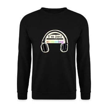 stimming - Unisex Pullover - Schwarz - Vorne - Alina (178cm) & Michal (187cm)