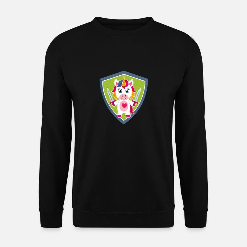 Einhorn Schutzengel - Unisex Pullover - Schwarz