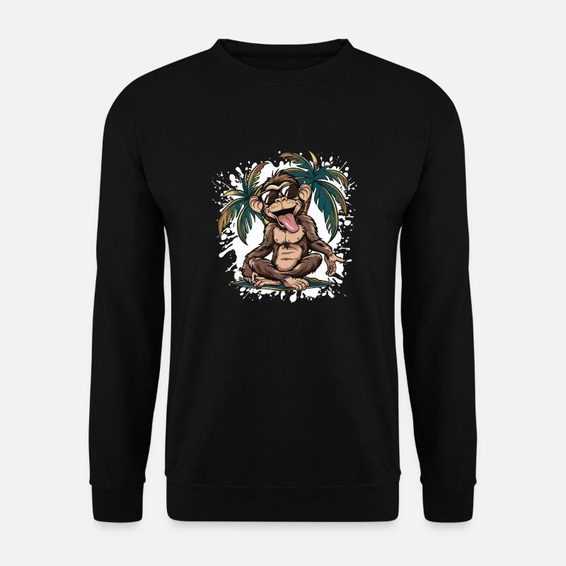 Monkey Island Palm Tree - Unisex Sweatshirt - black