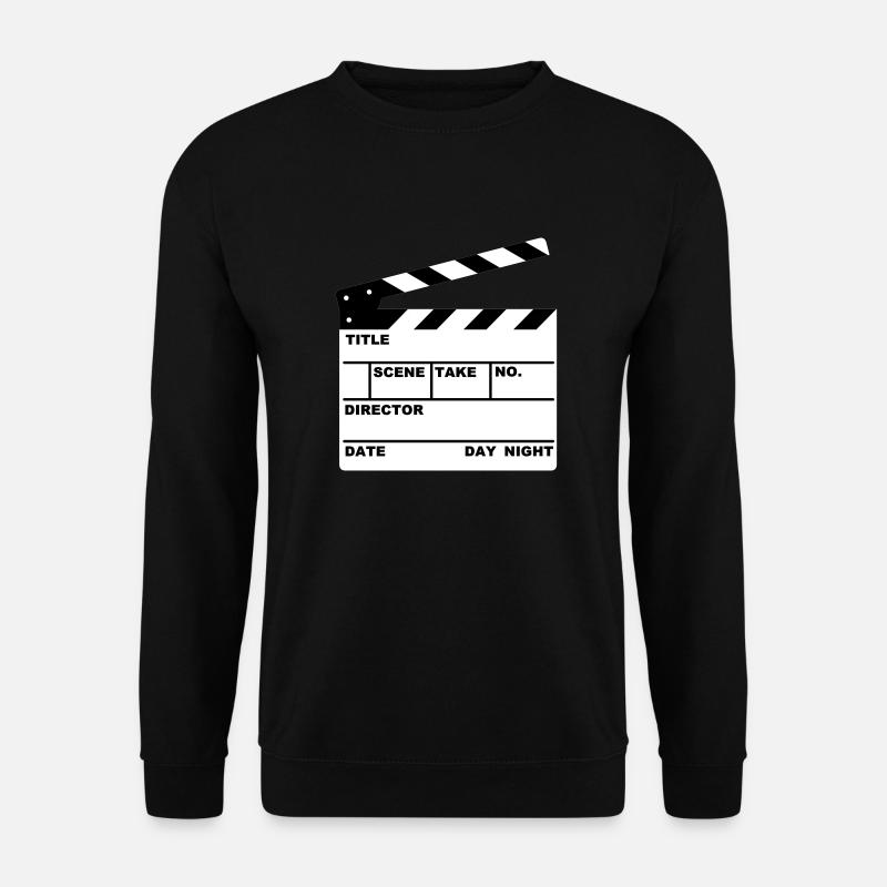 clapperboard (writable flex) - Unisex Sweatshirt - black