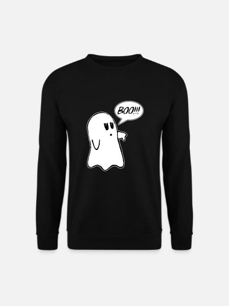 Booooo Ghost Halloween - Unisex Sweatshirt - black