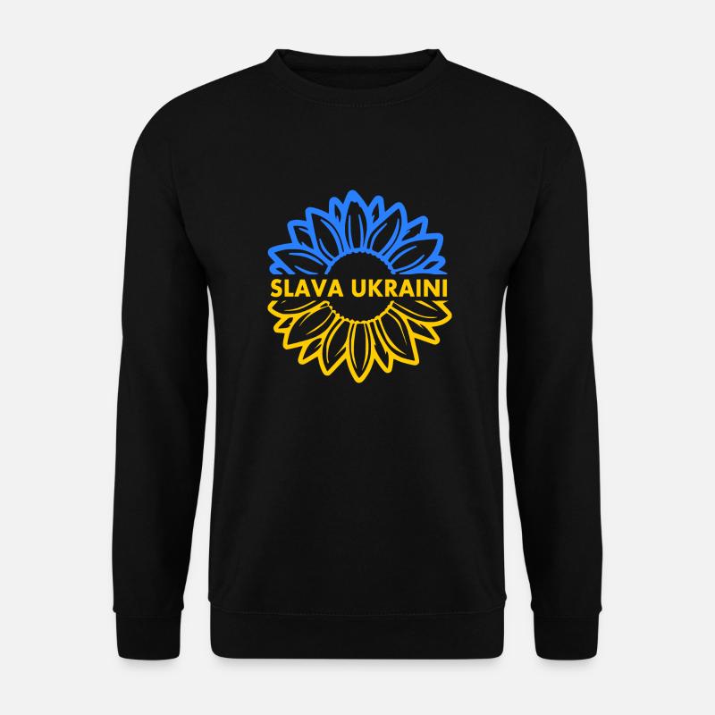 Slava ukraini - Unisex Pullover - Schwarz