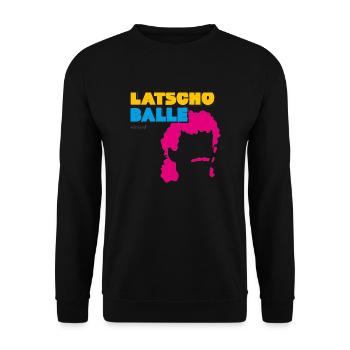Latscho Balle - Unisex Pullover - Schwarz - Vorne - Alina (178cm) & Michal (187cm)