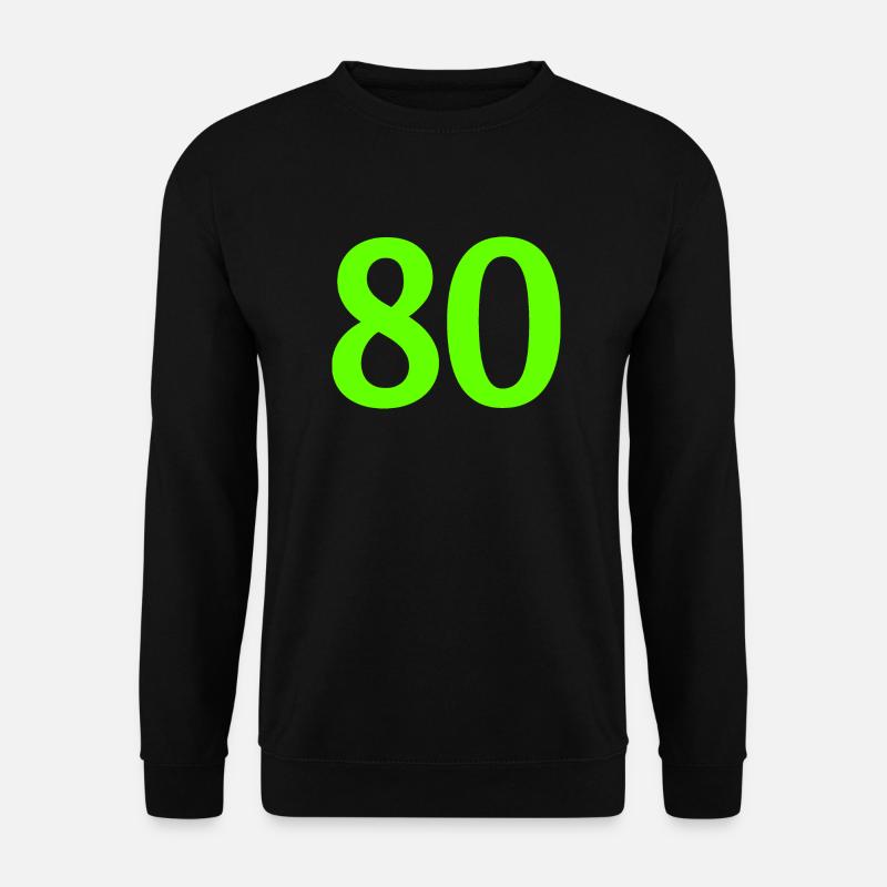 Number 80 - Unisex Sweatshirt - black