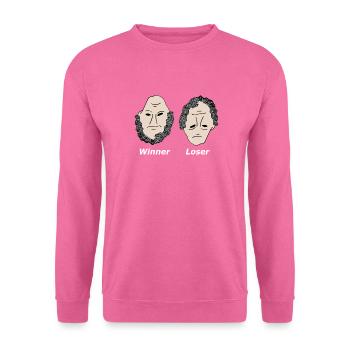 Winner Loser white - Unisex Sweatshirt - pink - Front
