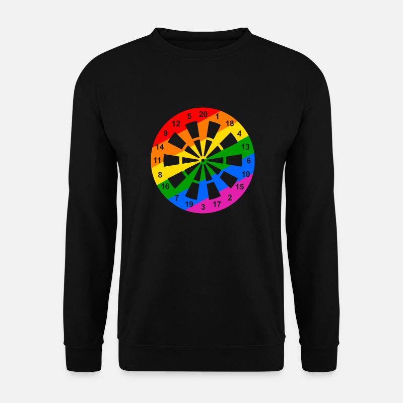 Rainbow Dartboard - Unisex Sweatshirt - black