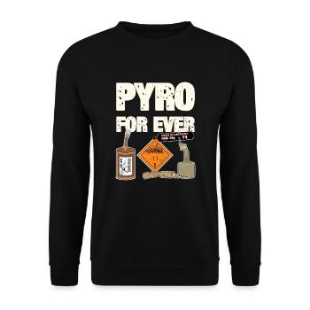 Pyro For Ever F4 - Sweat-shirt Unisexe - noir - Devant - Alina (178cm) & Michal (187cm)