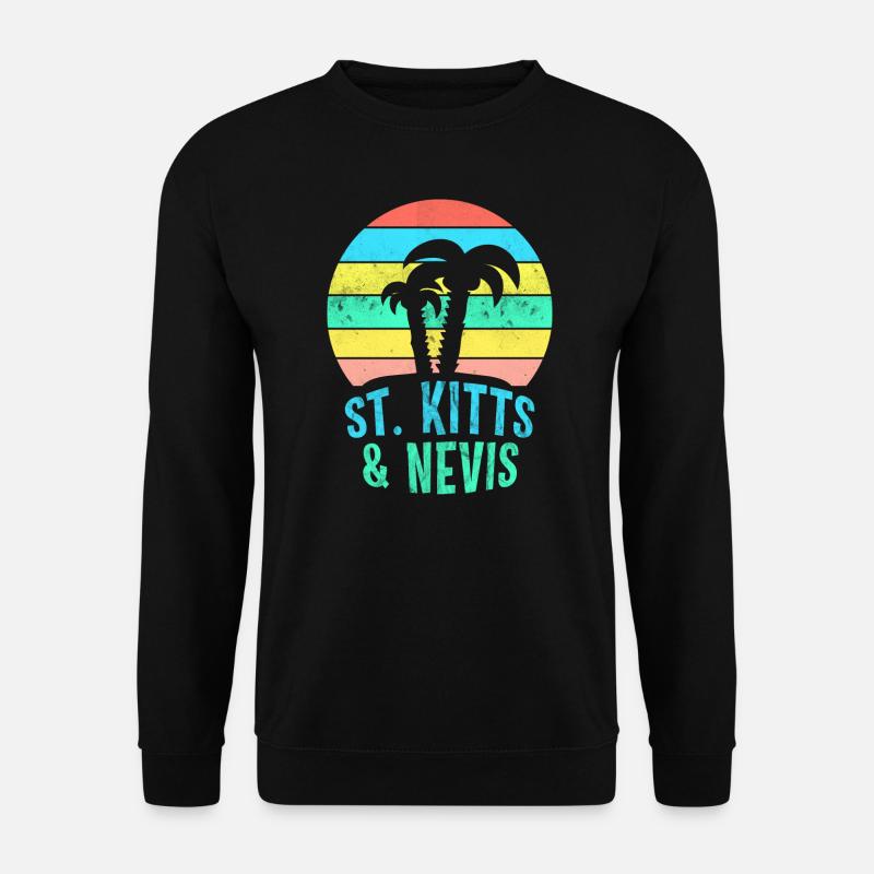 ST. KITTS & NEVIS - Unisex Pullover - Schwarz