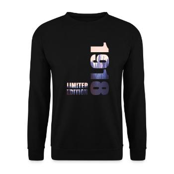 1918e édition limitée T-Shirt idée d’anniversaire - Sweat-shirt Unisexe - noir - Devant - Alina (178cm) & Michal (187cm)