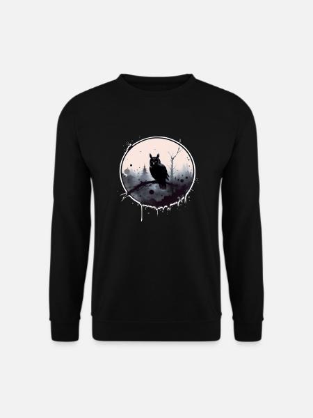 Nachteule - Unisex Pullover - Schwarz