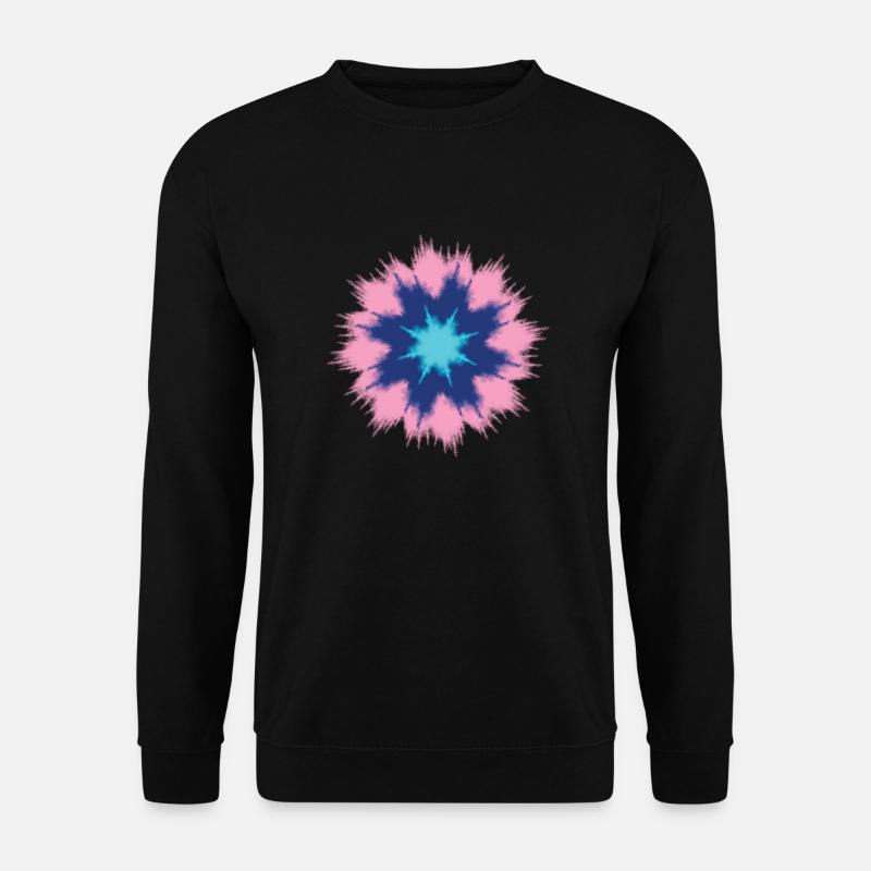 Batik-Hemd. Tie Dye Hemd Muster - Unisex Pullover - Schwarz