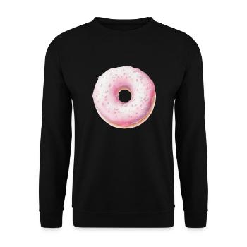 Beignet - Sweat-shirt Unisexe - noir - Devant - Alina (178cm) & Michal (187cm)