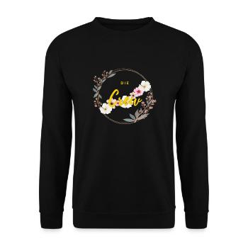 Die Crew - Unisex Pullover - Schwarz - Vorne - Alina (178cm) & Michal (187cm)