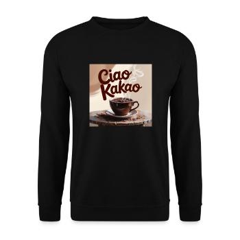 ciao kakao - Unisex Pullover - Schwarz - Vorne - Alina (178cm) & Michal (187cm)