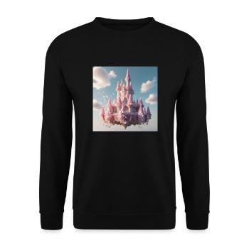 Schloss - Unisex Pullover - Schwarz - Vorne - Alina (178cm) & Michal (187cm)