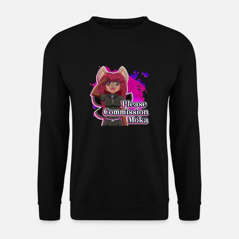 Please Commission Moka - Unisex Sweatshirt - black
