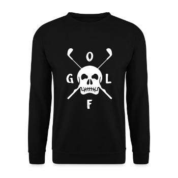 golf golf golf golf club - Unisex Sweatshirt - black - Front - Alina (178cm) & Michal (187cm)