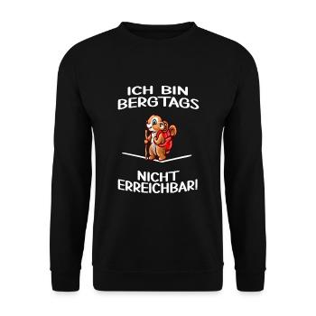 bergwandern servus alpin wanderung bergtags - Unisex Pullover - Schwarz - Vorne - Alina (178cm) & Michal (187cm)